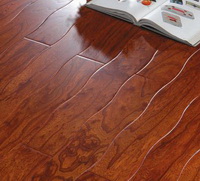 Elm handscraped curved flooring-autumn scenery